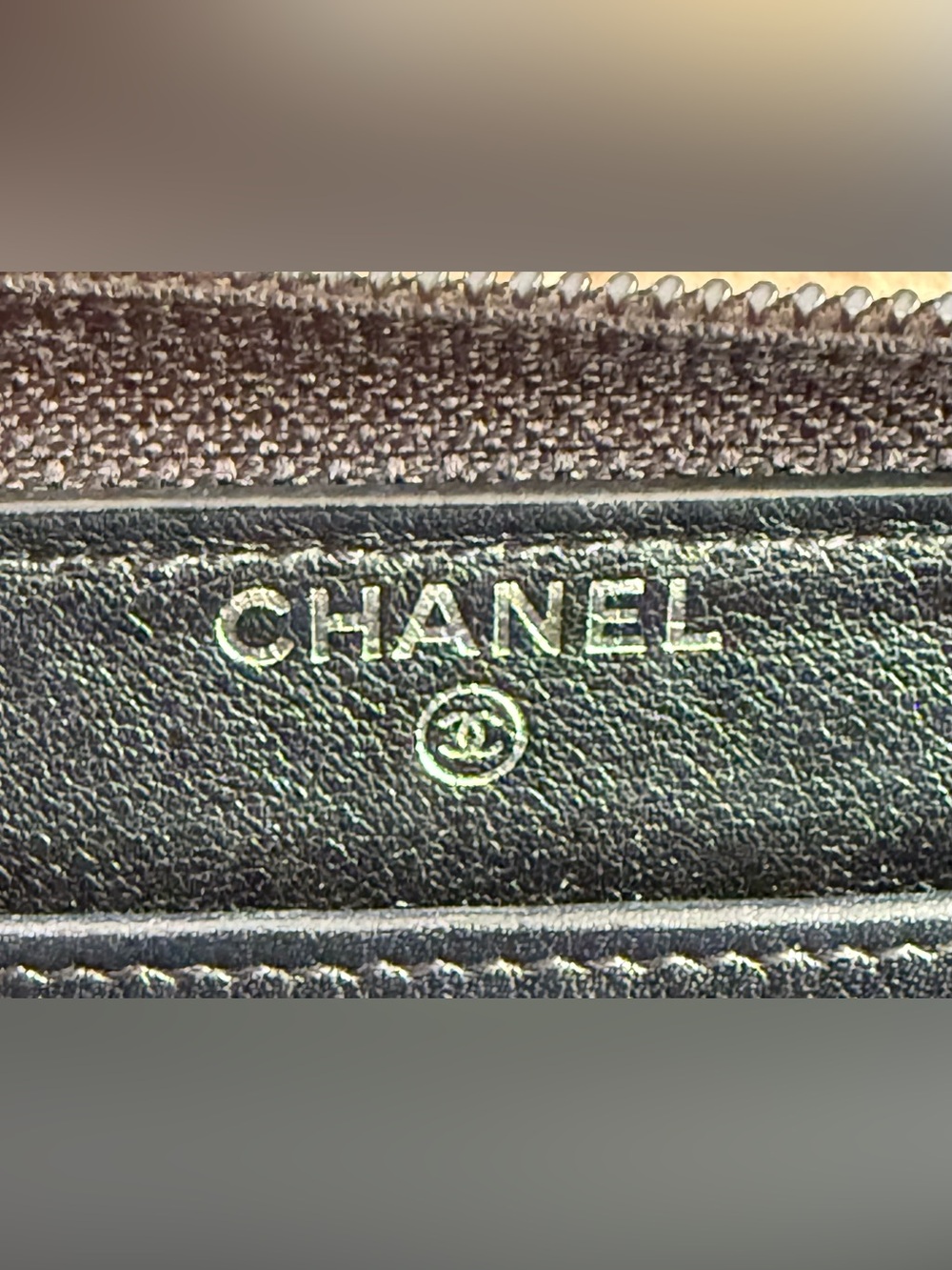 CHANEL Bicolore Quilted CC Logo Lambskin Zip Around Long Wallet - Picture 9 of 12